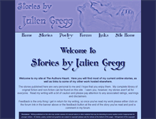 Tablet Screenshot of juliengregg.authorshaunt.com